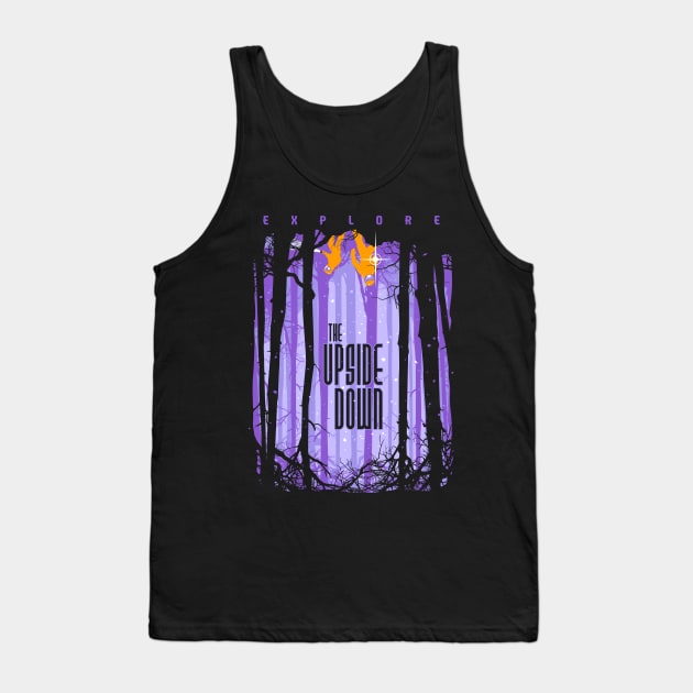 Explore the Upside Down (purple variant) Tank Top by djkopet